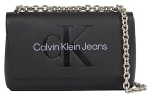 Calvin Klein Jeans Umhängetasche "SCULPTED EW FLAP CONV25 MONO"