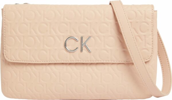 Calvin Klein Umhängetasche "RE-LOCK DBL CROSSBODY EMB MONO"