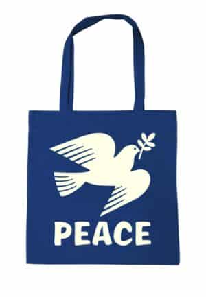 LOGOSHIRT Schultertasche "Peace - Friedenstaube"