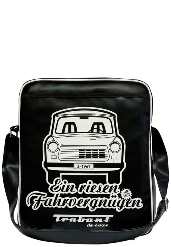 LOGOSHIRT Schultertasche "Trabant - Ein riesen Fahrvergnügen"