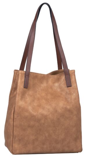 TOM TAILOR Denim Shopper "Arona Glitter Tote bag L no zip"
