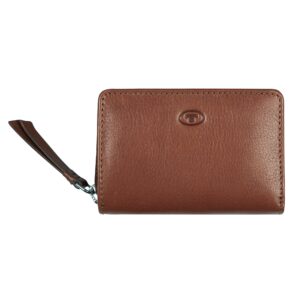 TOM TAILOR Geldbörse "Jemy Small zip wallet" braun