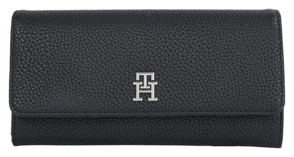 Tommy Hilfiger Geldbörse "TH EMBLEM LARGE FLAP" schwarz