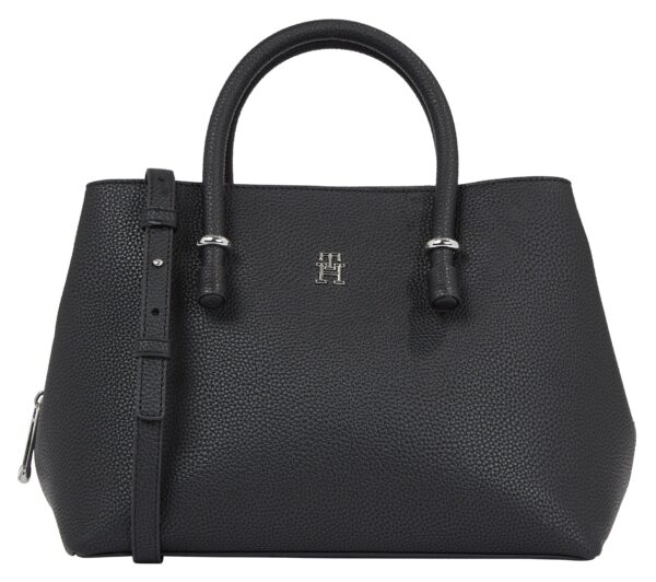Tommy Hilfiger Henkeltasche "TH EMBLEM SATCHEL" schwarz