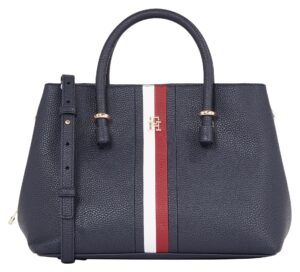 Tommy Hilfiger Henkeltasche "TH EMBLEM SATCHEL CORP" blau