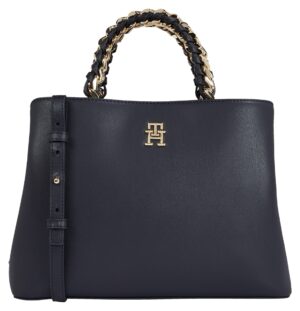 Tommy Hilfiger Henkeltasche "TH FEMININE MEDIUM SATCHEL" blau